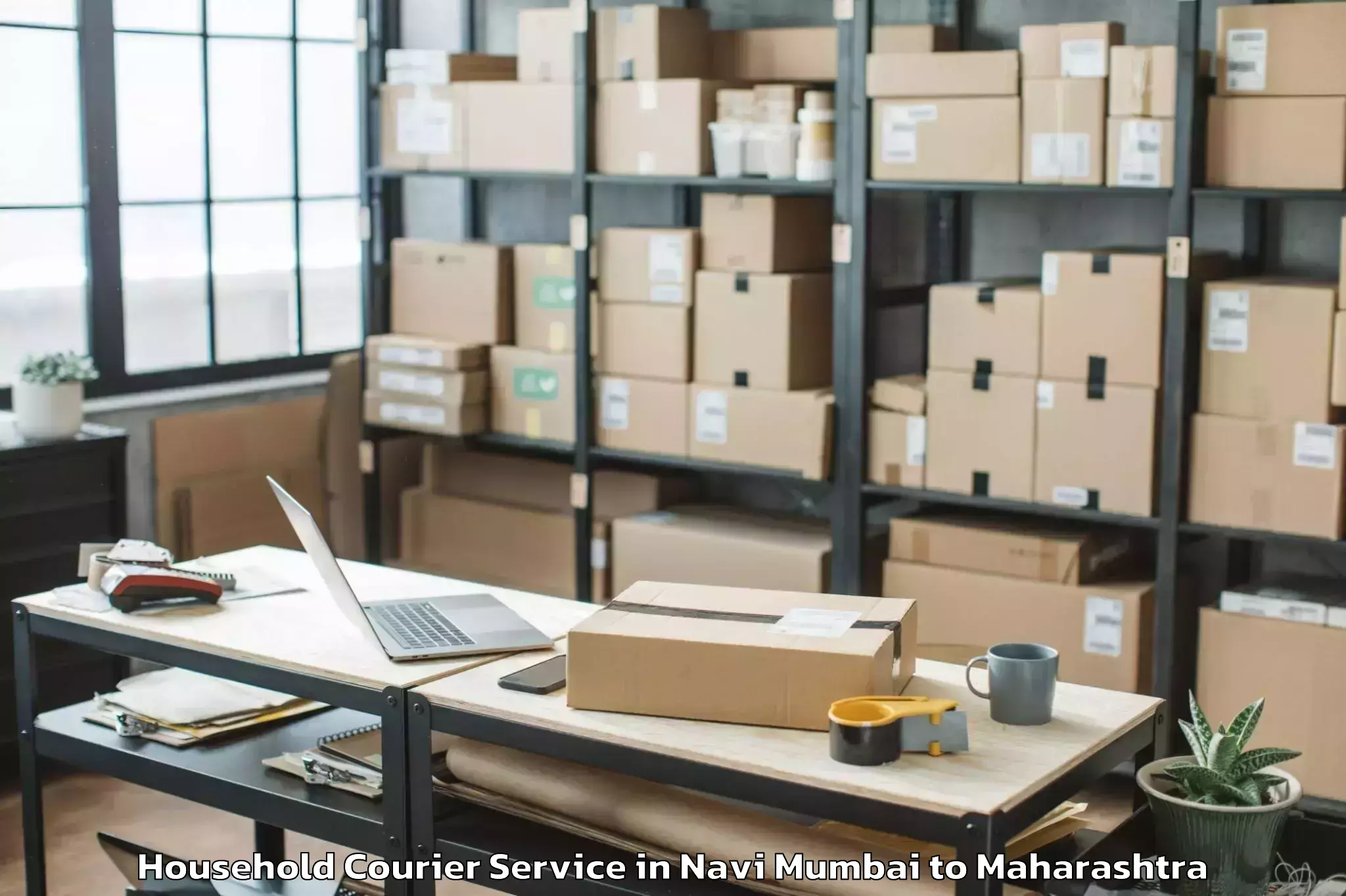 Reliable Navi Mumbai to Amravati Household Courier